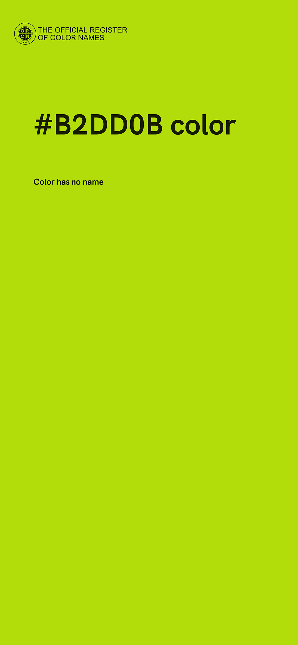 #B2DD0B color image