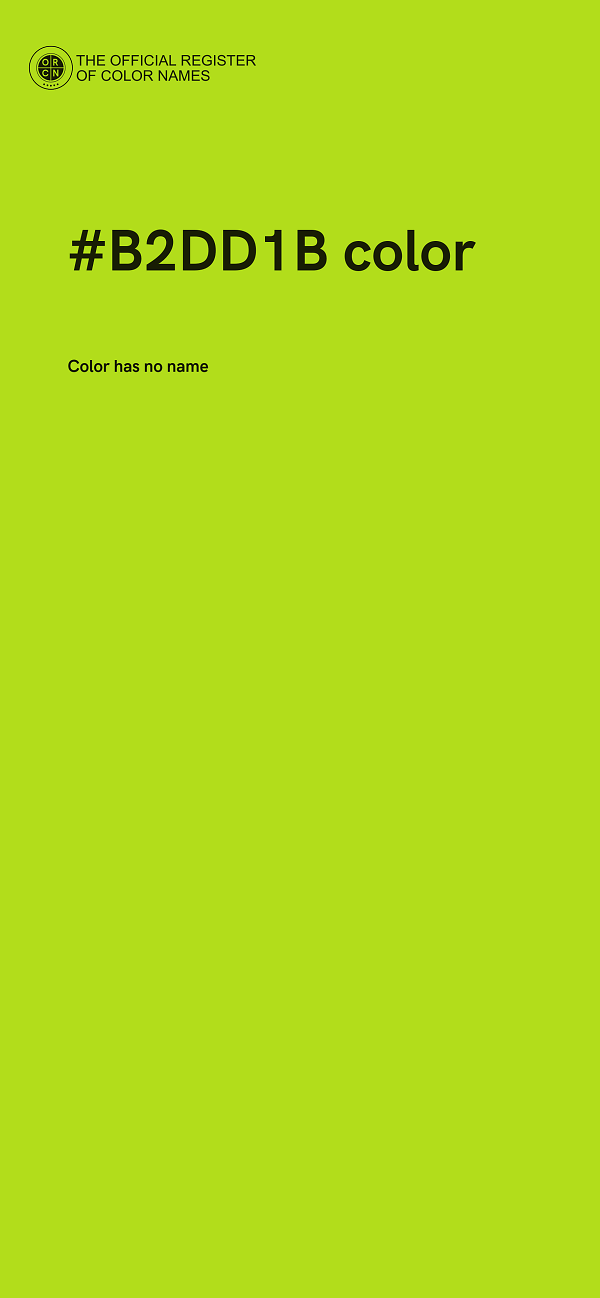 #B2DD1B color image