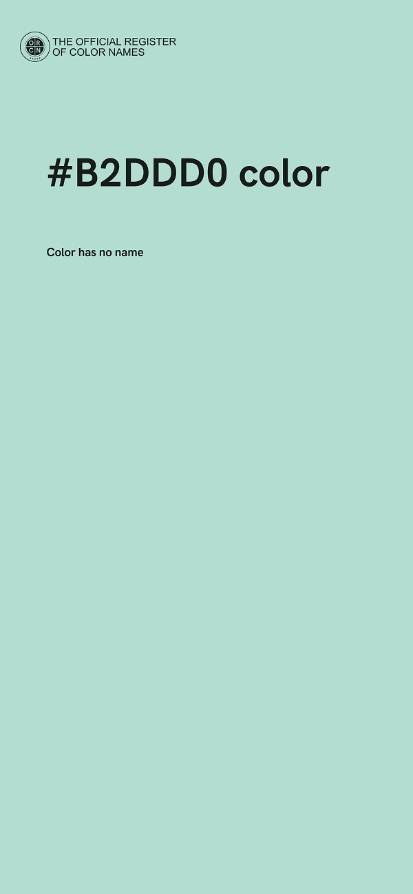 #B2DDD0 color image