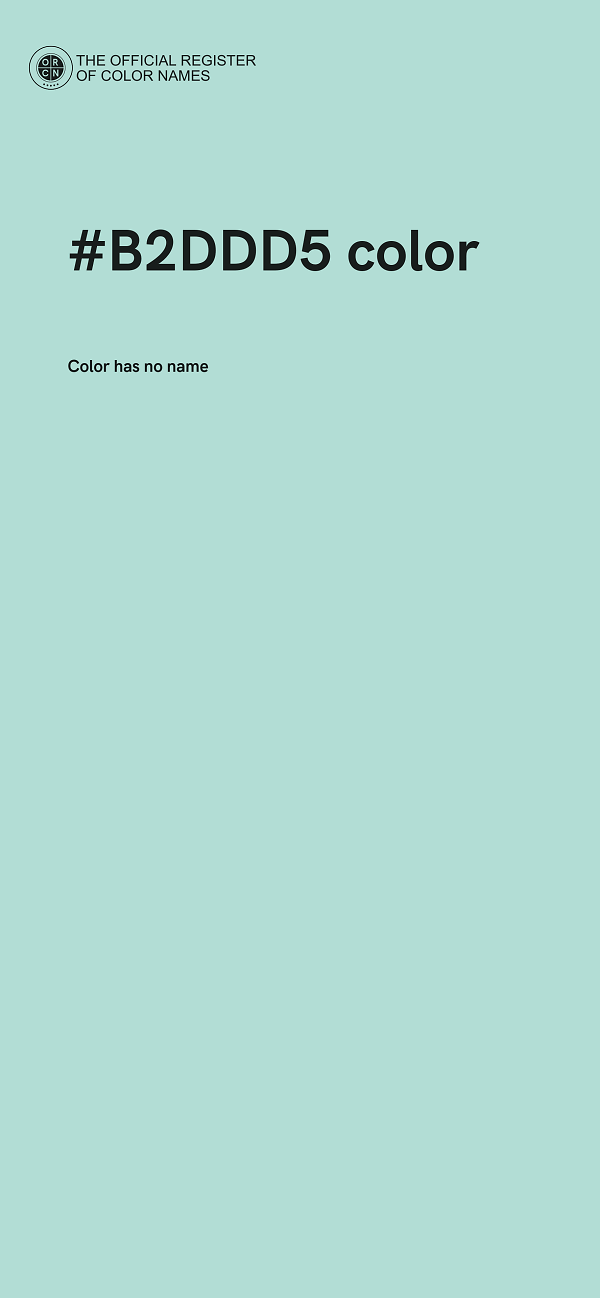 #B2DDD5 color image