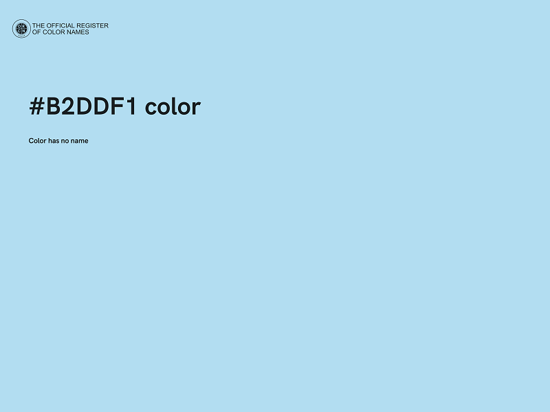 #B2DDF1 color image