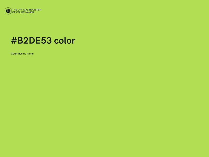 #B2DE53 color image