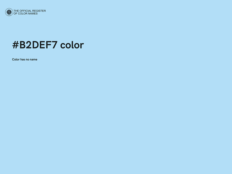 #B2DEF7 color image