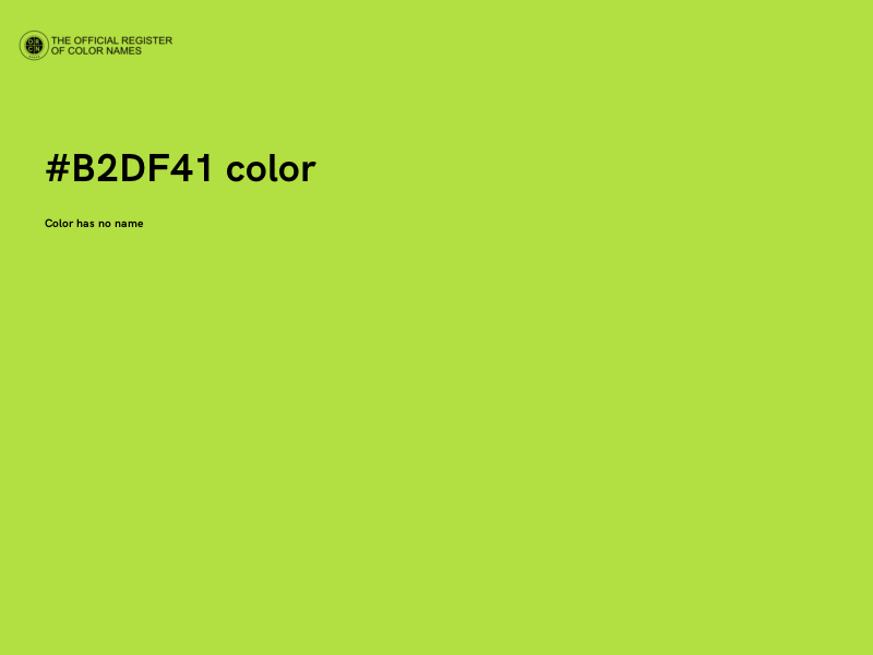 #B2DF41 color image