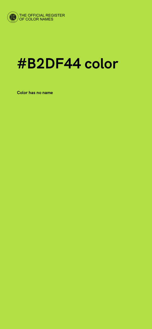 #B2DF44 color image
