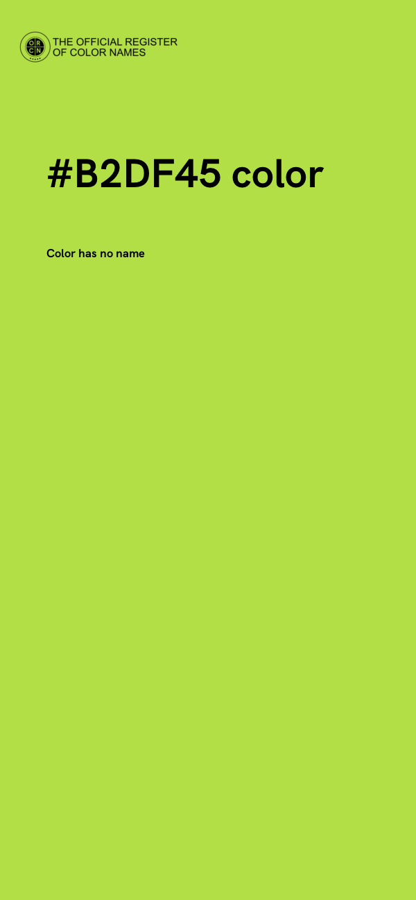 #B2DF45 color image