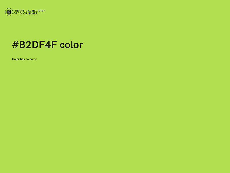 #B2DF4F color image