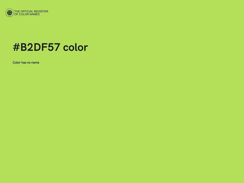 #B2DF57 color image