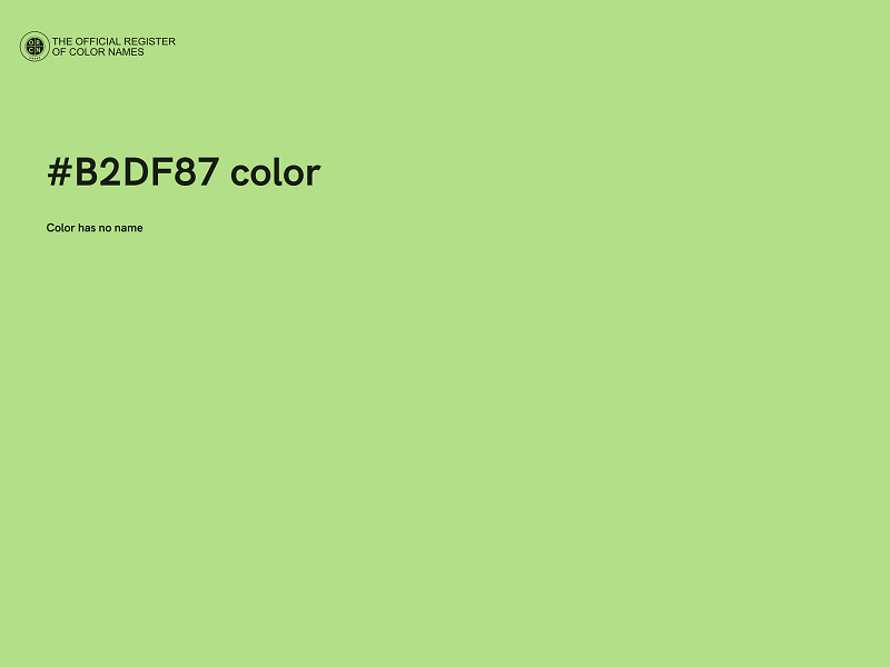 #B2DF87 color image