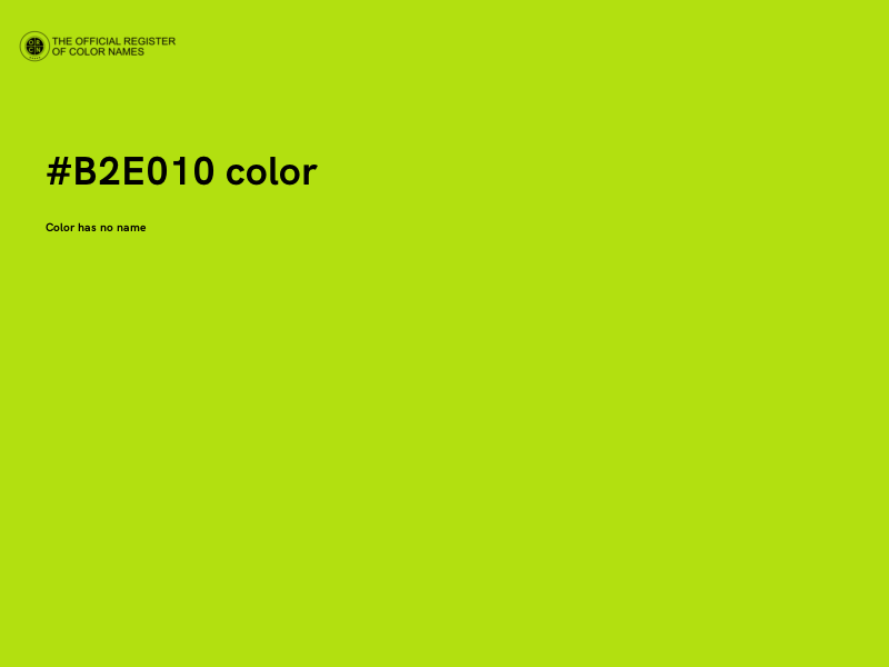#B2E010 color image