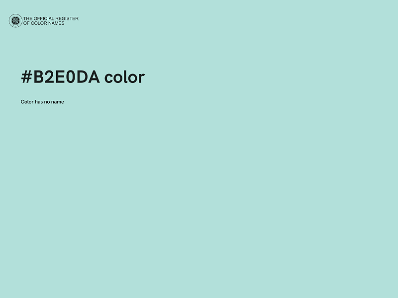 #B2E0DA color image