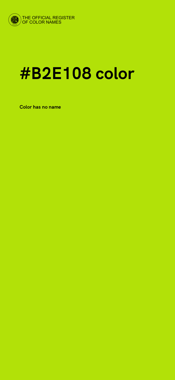 #B2E108 color image