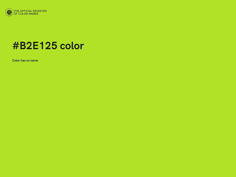 #B2E125 color image