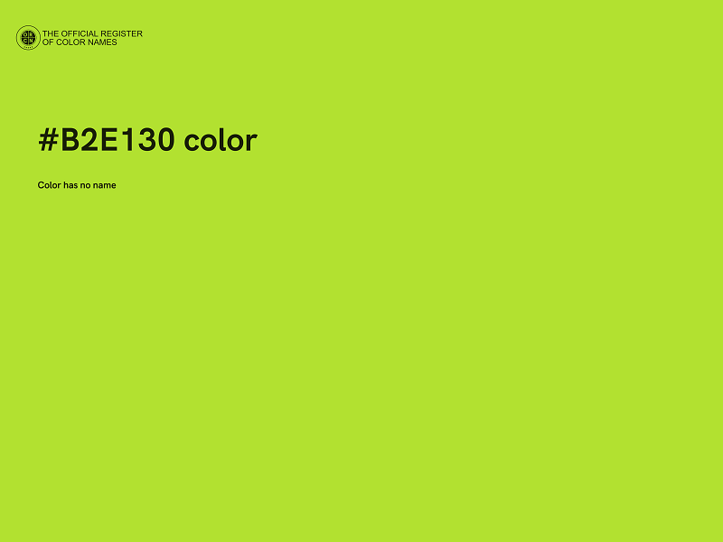 #B2E130 color image