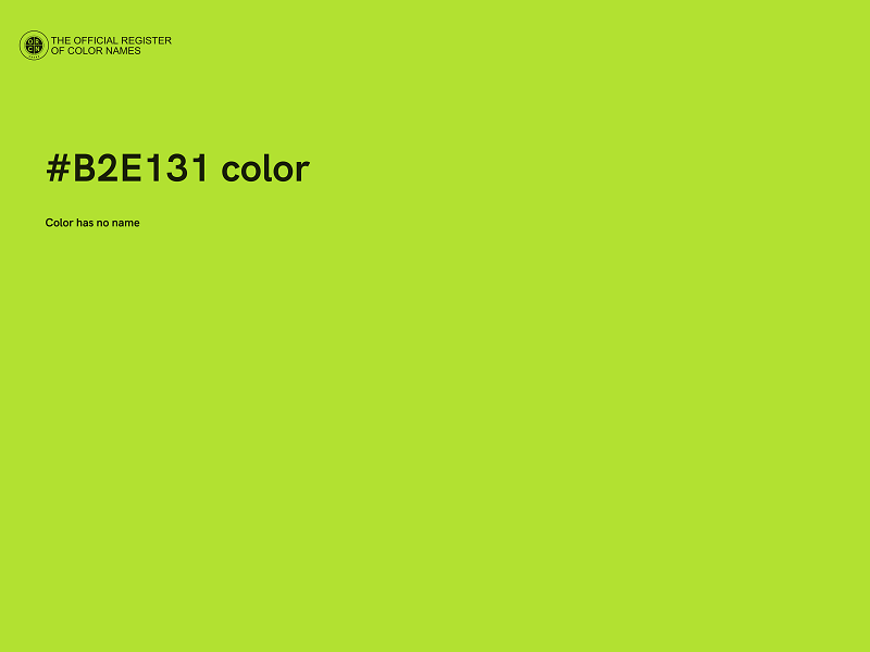 #B2E131 color image