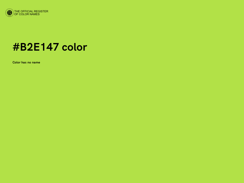 #B2E147 color image