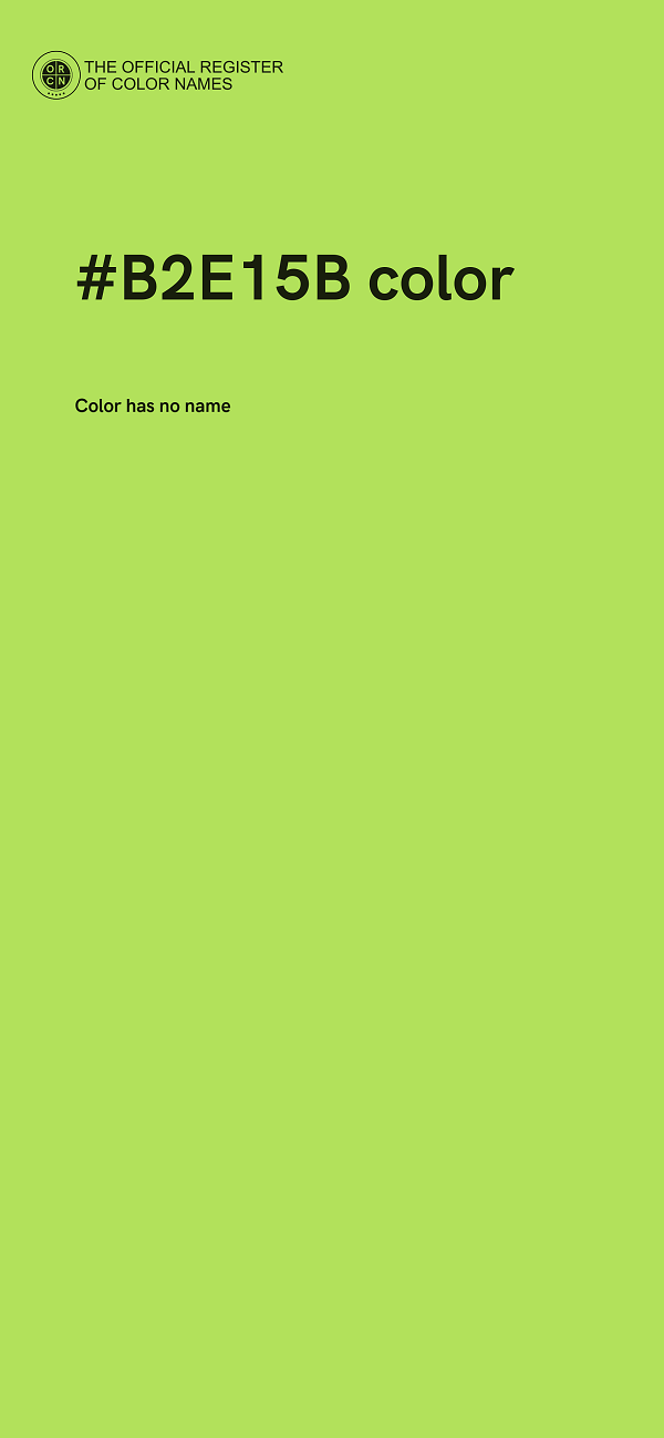 #B2E15B color image