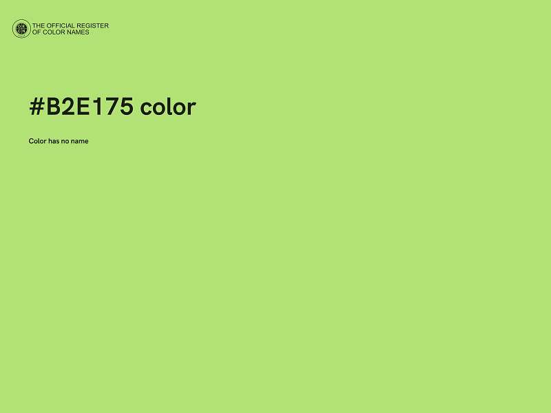 #B2E175 color image