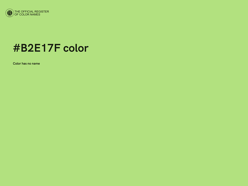 #B2E17F color image