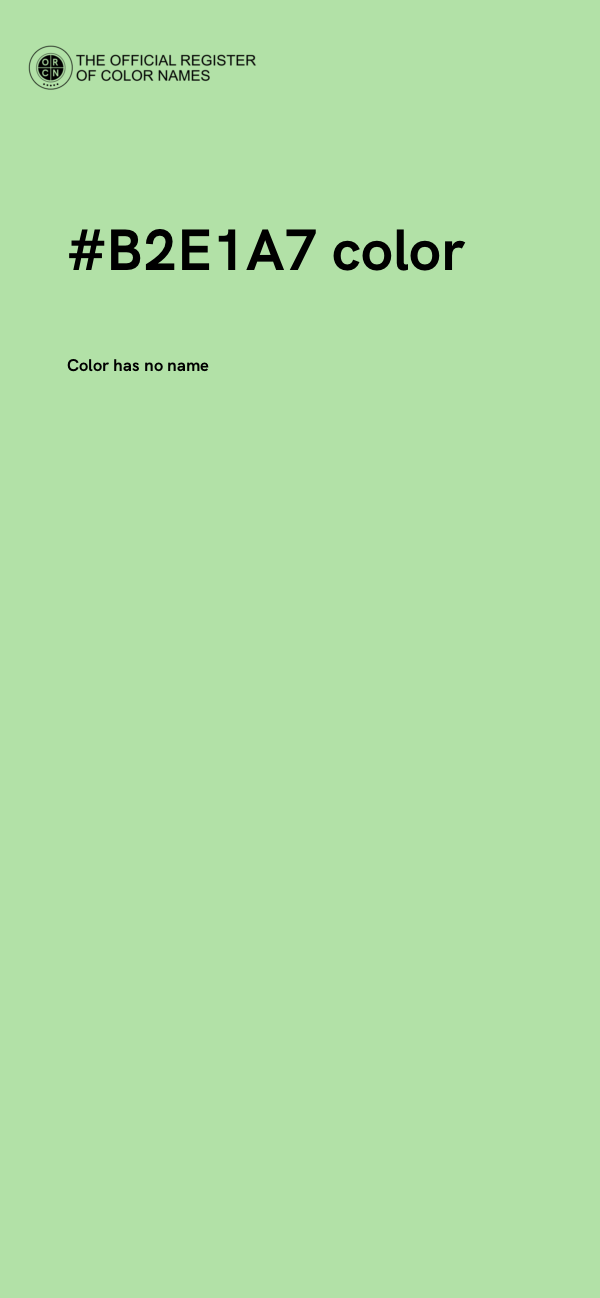 #B2E1A7 color image
