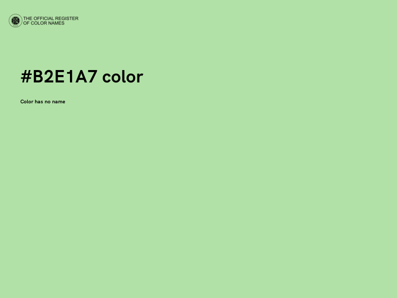 #B2E1A7 color image