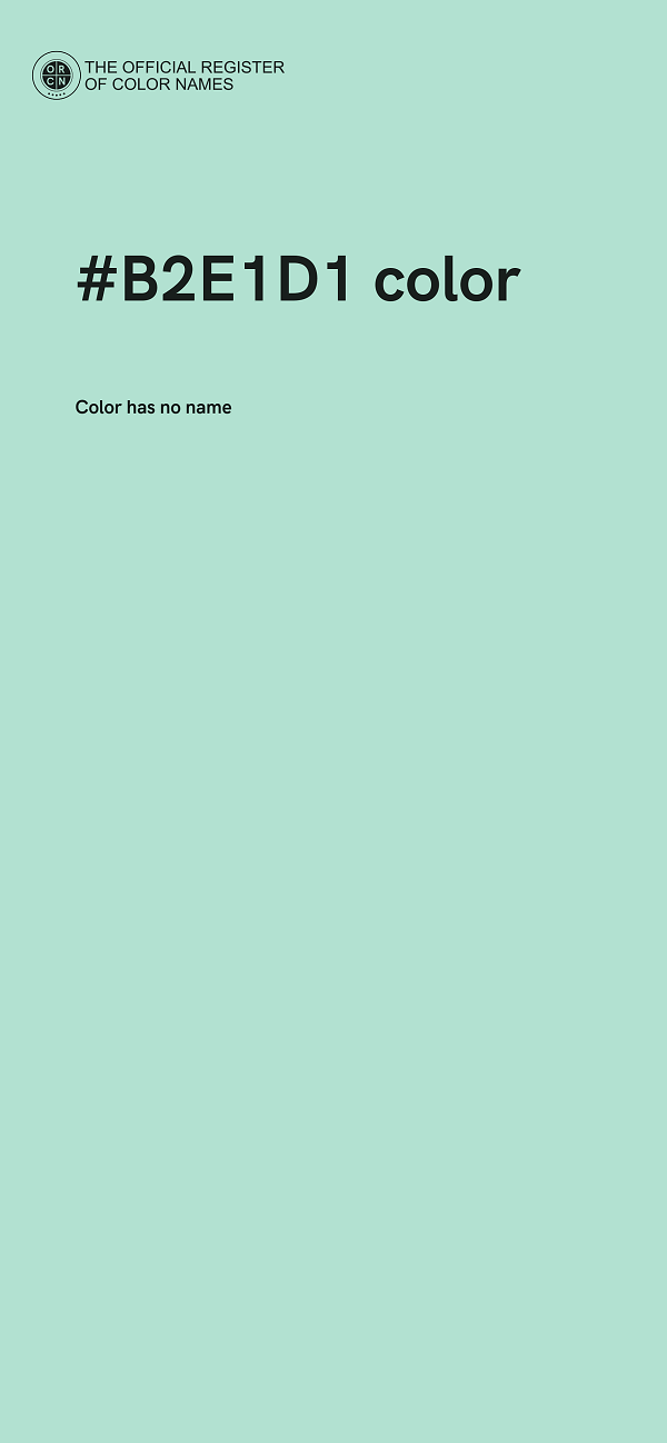 #B2E1D1 color image