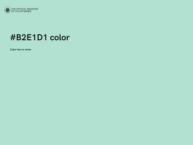 #B2E1D1 color image