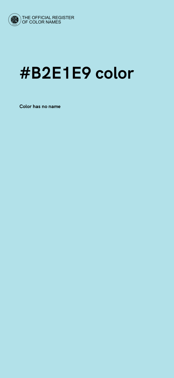 #B2E1E9 color image