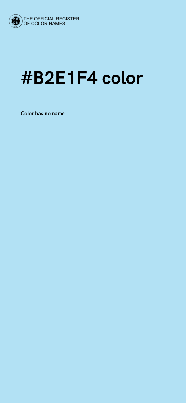 #B2E1F4 color image