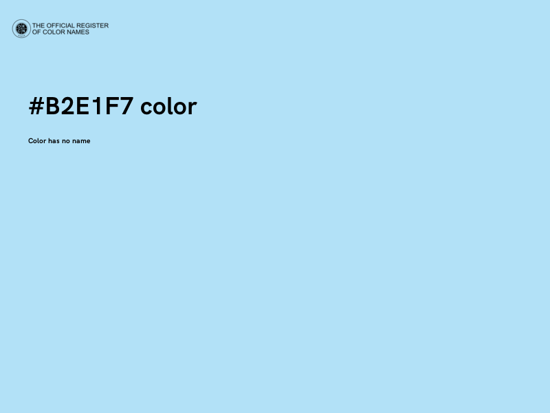 #B2E1F7 color image