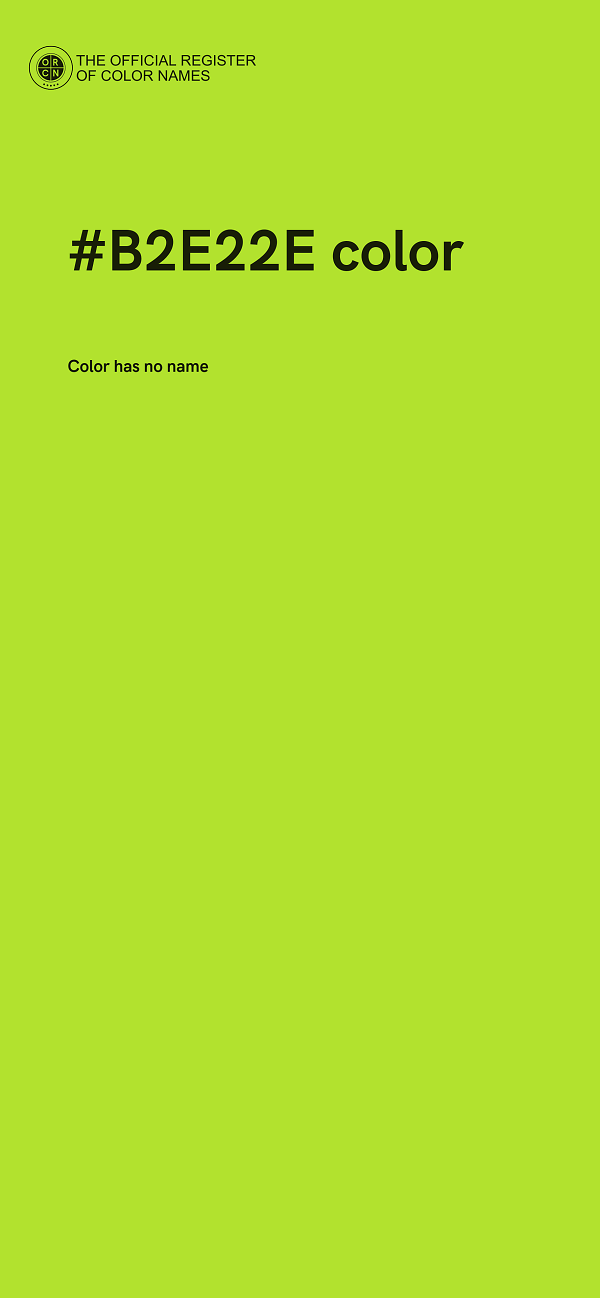 #B2E22E color image