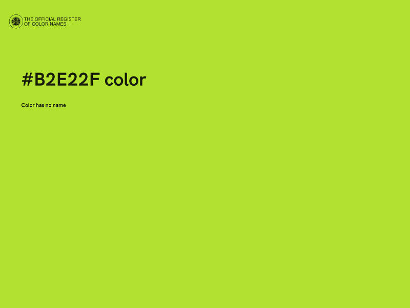#B2E22F color image