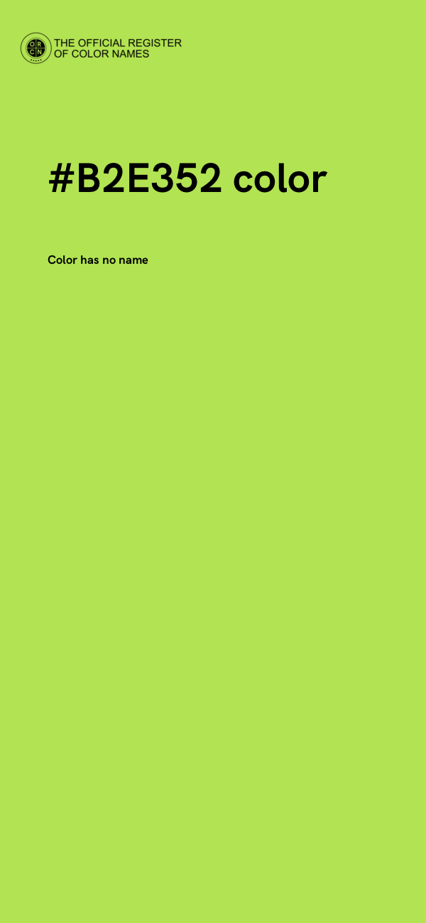 #B2E352 color image