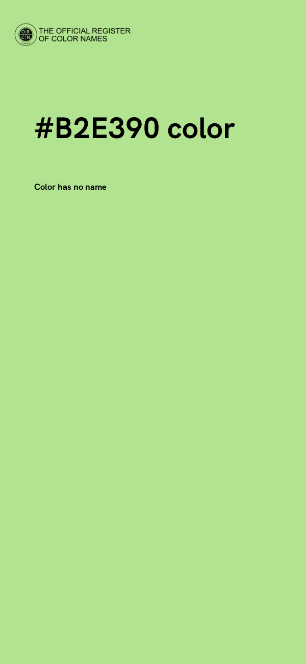 #B2E390 color image