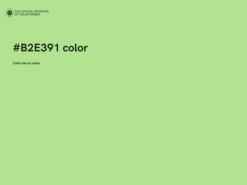 #B2E391 color image