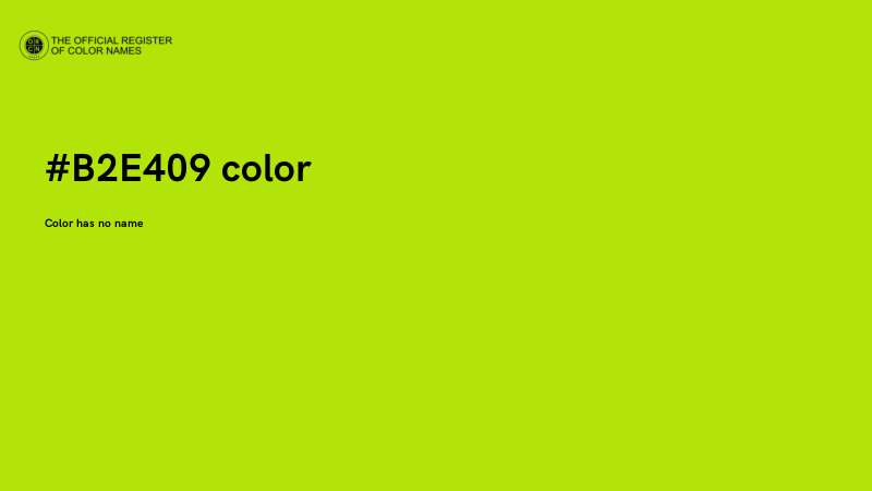 #B2E409 color image