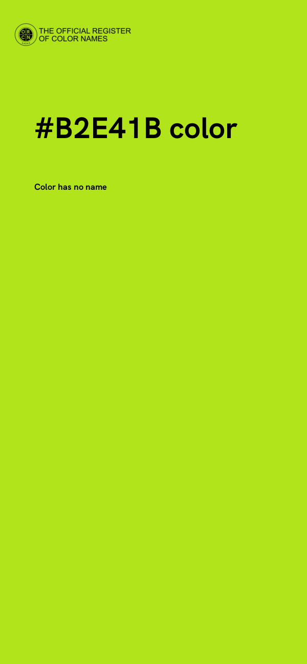#B2E41B color image