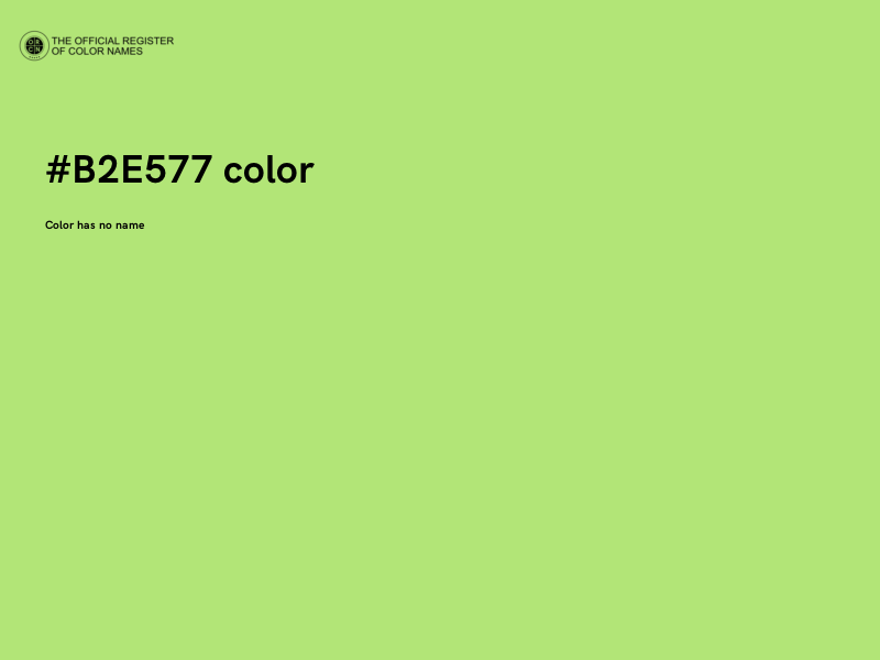 #B2E577 color image
