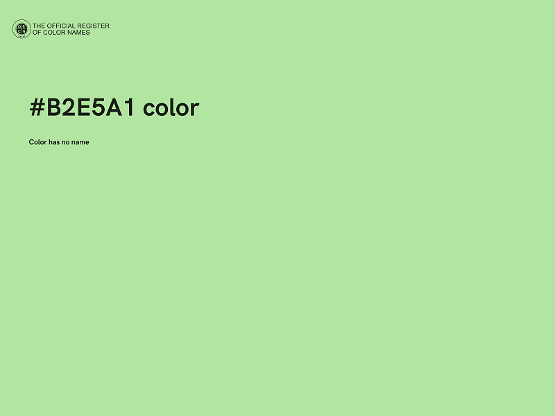 #B2E5A1 color image