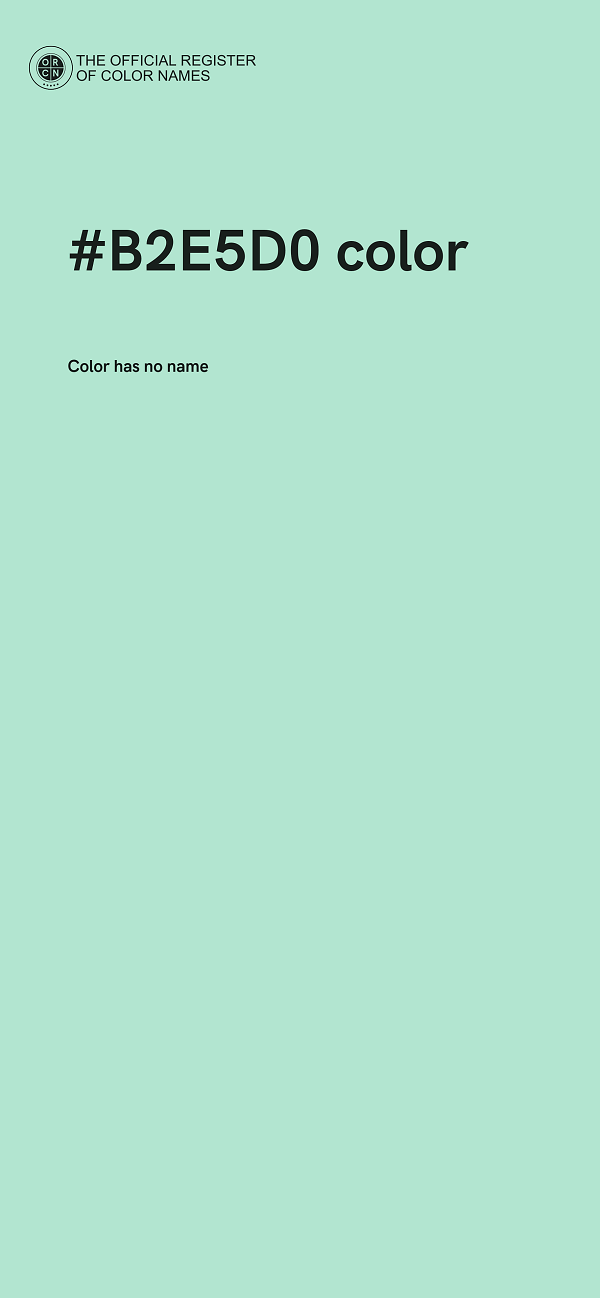#B2E5D0 color image