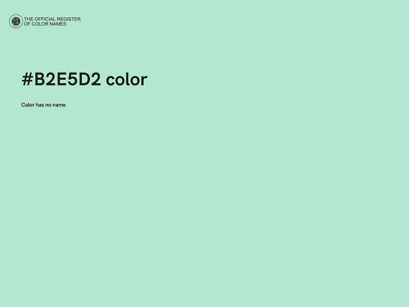 #B2E5D2 color image