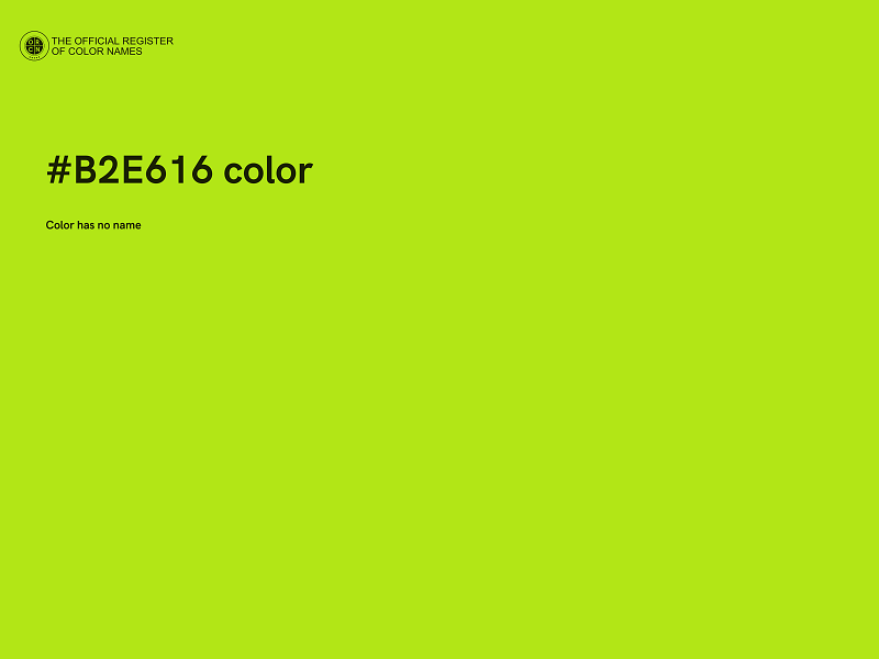 #B2E616 color image