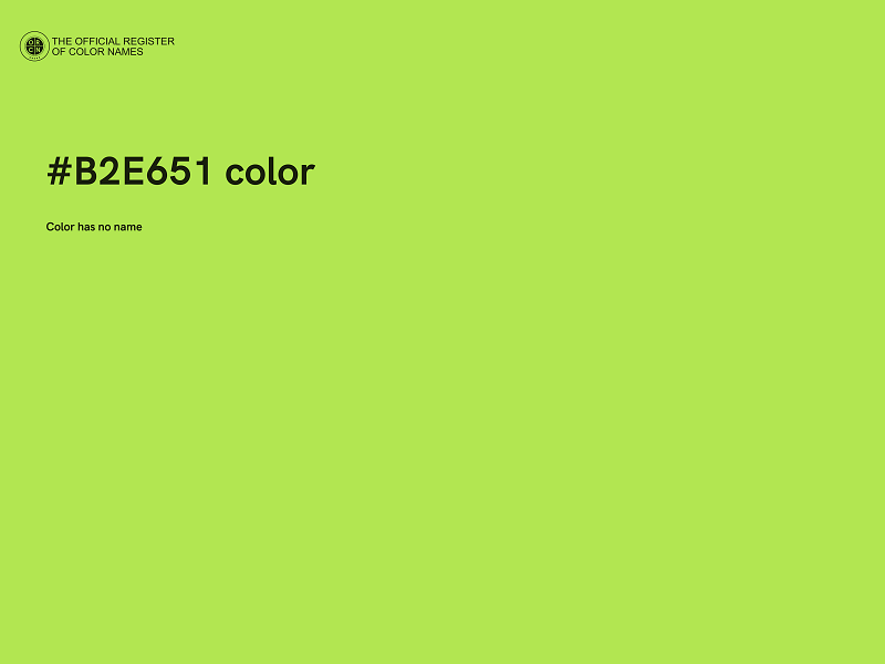 #B2E651 color image