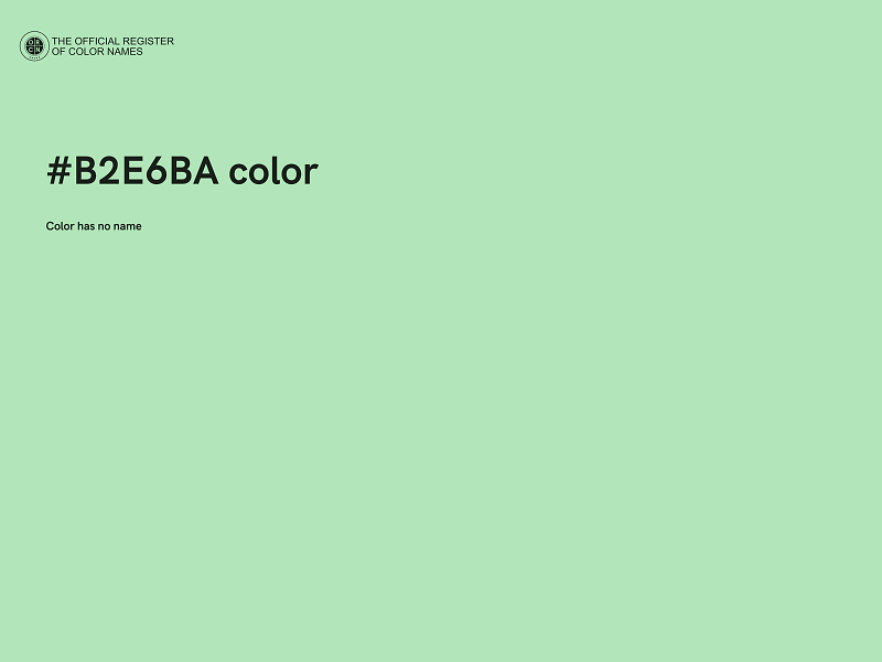 #B2E6BA color image