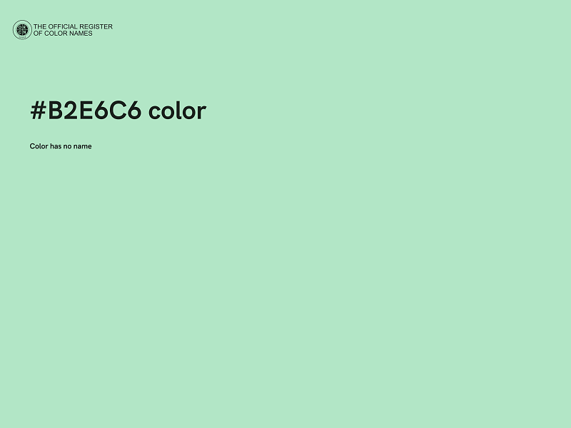 #B2E6C6 color image