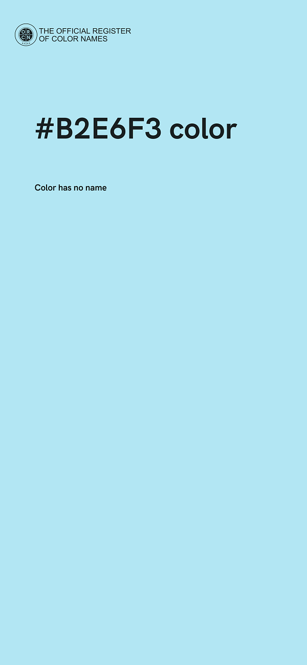 #B2E6F3 color image