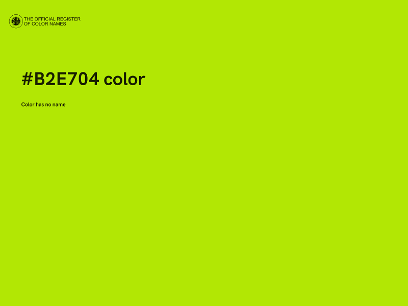 #B2E704 color image