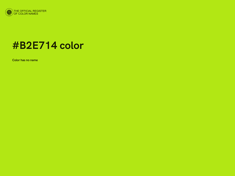 #B2E714 color image