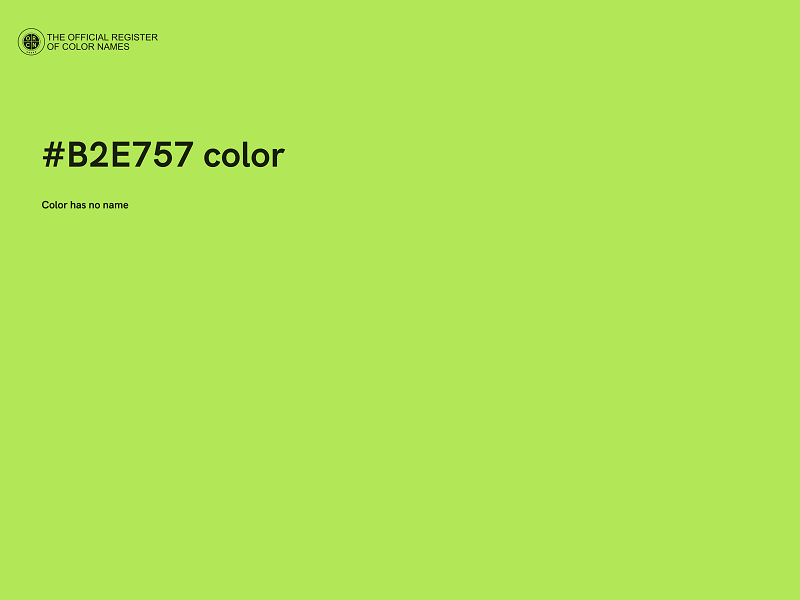 #B2E757 color image