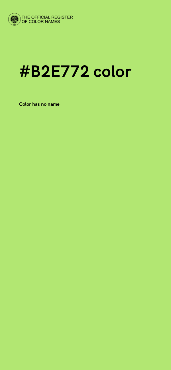 #B2E772 color image
